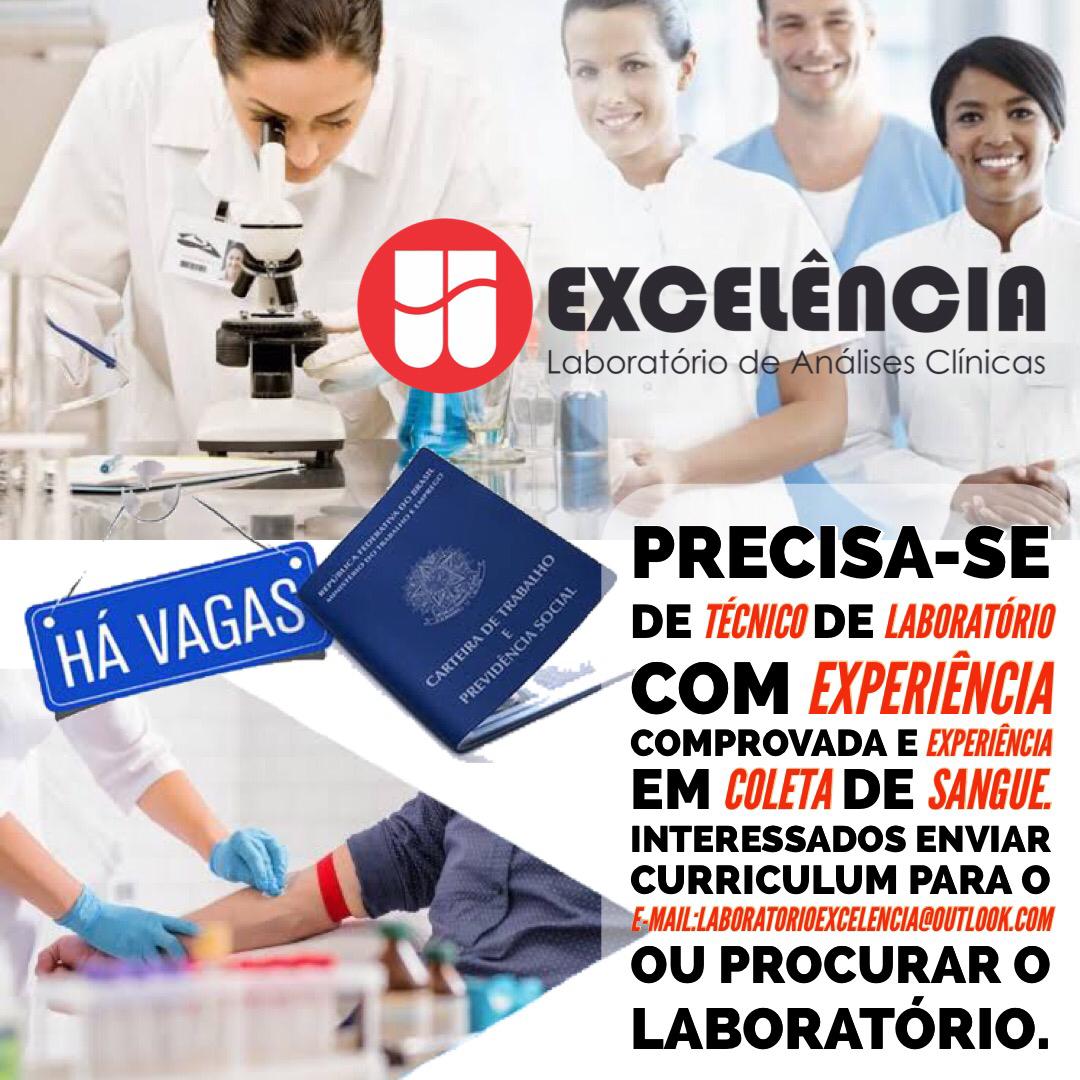 Oportunidades - Vagas em laboratório