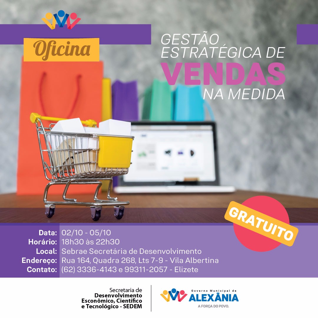 Oficina Gestão Estratégica de Vendas na Medida - Sebrae