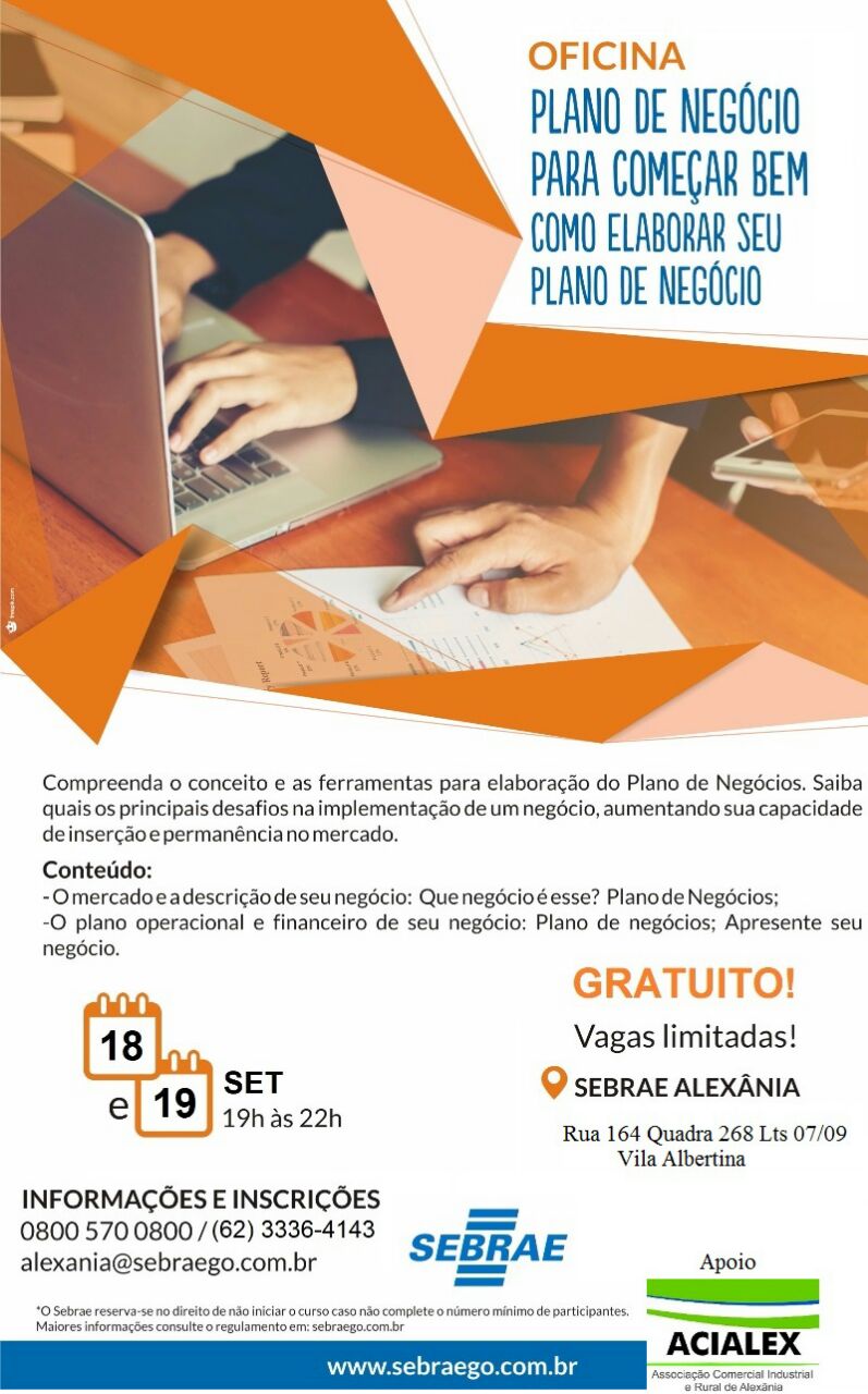 Oficina do SEBRAE em Alexânia