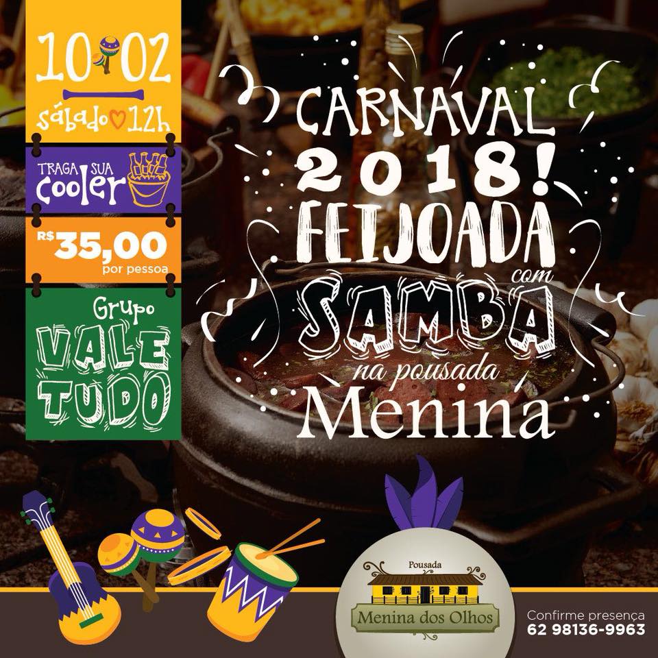 Feijoada com Samba na Pousada Menina dos Olhos