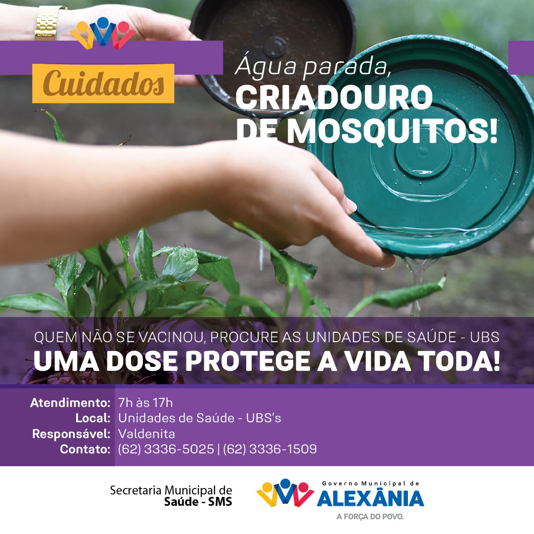 Com o período chuvoso, cuidado redobrado 