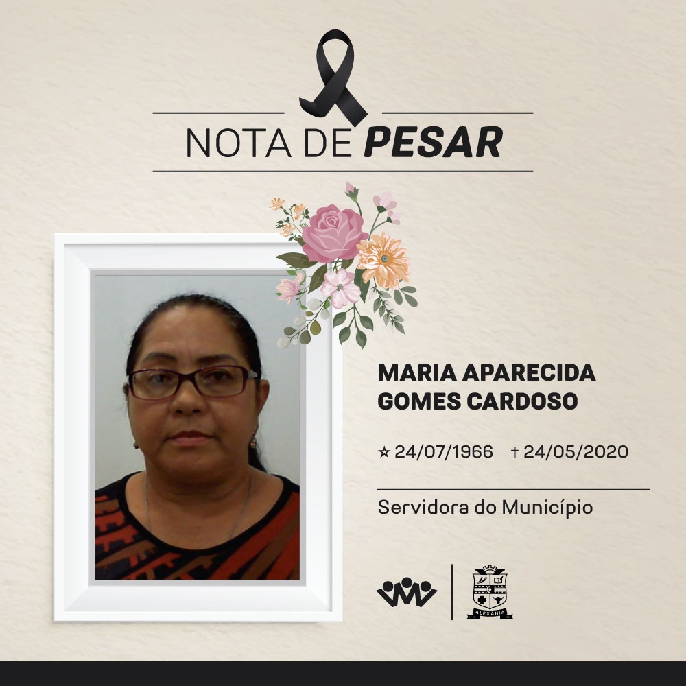 Nota de Pesar - Maria Aparecida