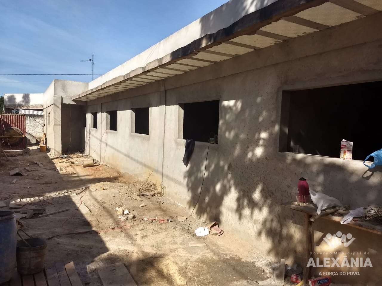 UBS de Olhos d'Água - obras em andamento