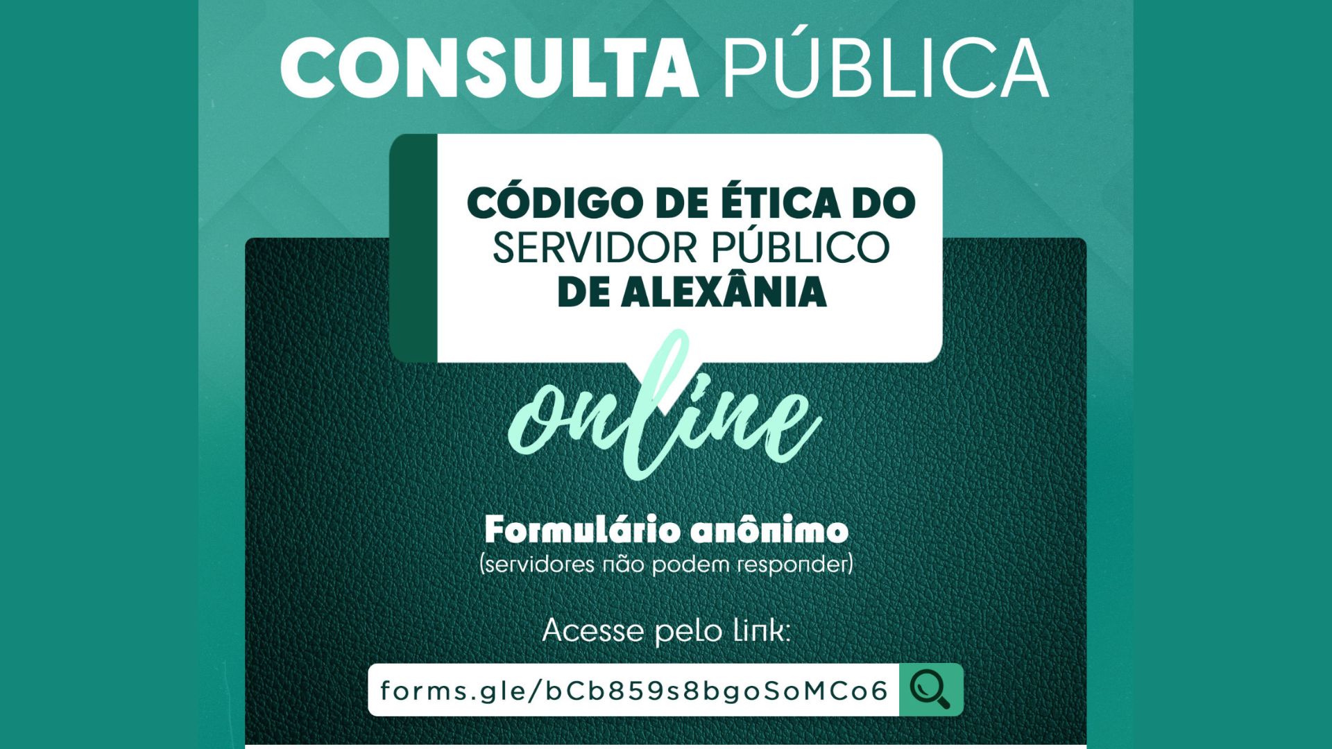 Consulta Pública: Código de Ética do Servidor 
